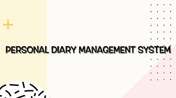 Personal diary management system