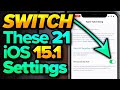 iOS 15.1: Settings You NEED To Change NOW