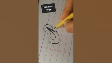 how to write name ⚘️ayan 😘 cursive writing #youtubeshorts #youtube #ytshort