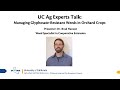 UC Ag Experts Talk: Management of Glyphosate-Resistant Weeds in Orchard Crops