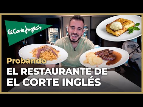 Comiendo en el RESTAURANTE de EL CORTE INGLÉS - SORPRENDIDO!!