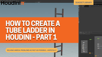 Learning Houdini With A Complete Beginner - How To Create A Tube Ladder In Houdini - Part 1