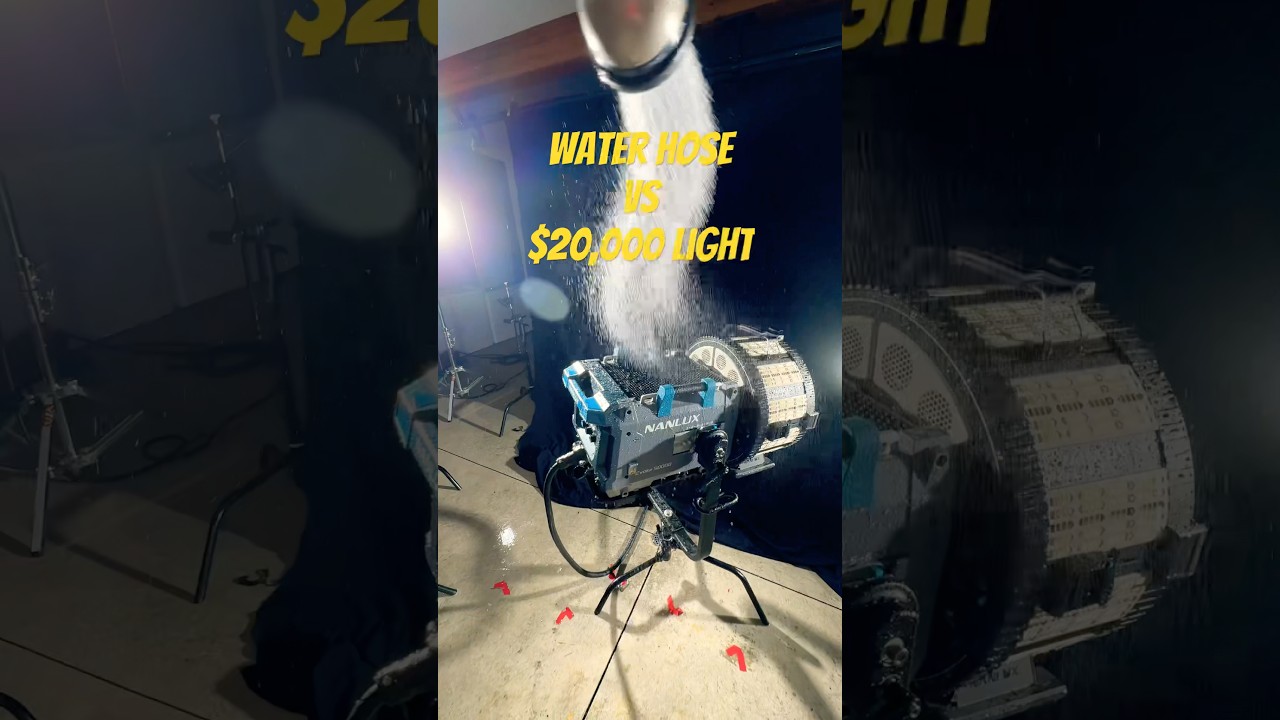 Water hose vs $20,000 film light