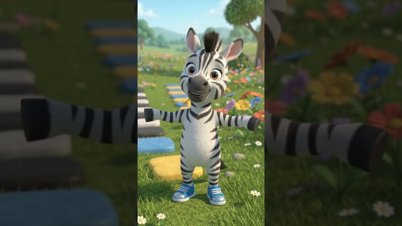 Zebra Song for Kids  The Zebra’s Stripey Adventure  Animal Rhymes for Kids #ZebraSong #ZebraForKids