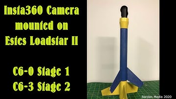 360 Camera on 2 Stage Model Rocket = Crash