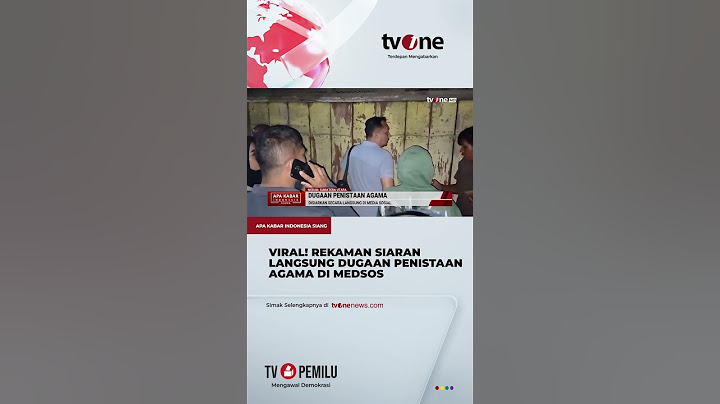 Tiktokers Menghina Nabi dan Tuhan Secara Live hingga Berujung Penggerebekan | tvOne