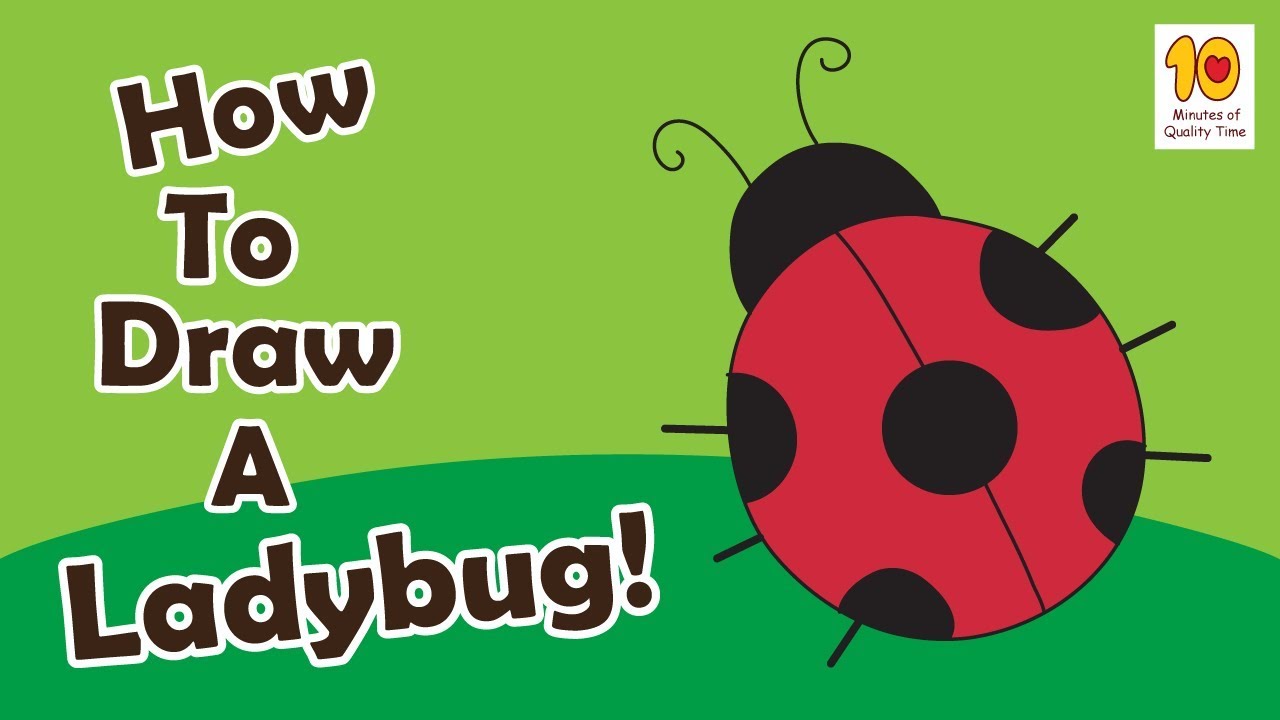 how to draw a ladybug for kids