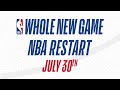 NBA Restart Begins July 30th