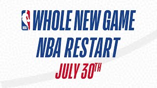 NBA Restart Begins July 30th