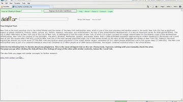 Plagiarism Detection using AAfter Search