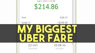 MY BIGGEST UBER FARE &amp; $400 In One Hour!