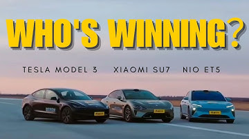 AEB Test: Tesla Model 3 VS Xiaomi SU7 VS NIO ET5 Which is Safer?