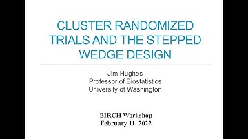 UW BIRCH Methods Core Workshop: Cluster Randomized Trials and the Stepped Wedge Design