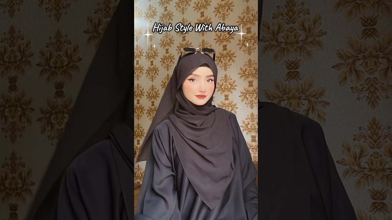 Elegant Hijab Style With Abayas [ Full Tutorial By Areeba_tahir_ ] 
