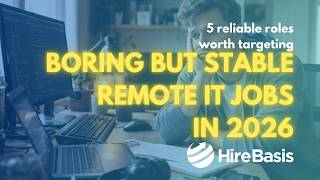 Boring But Stable Remote IT Jobs in 2026: 5 Reliable Roles Worth Targeting