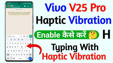 vivo v25 pro haptic vibration setting | how to turn on haptic vibration setting on vivo v25 pro