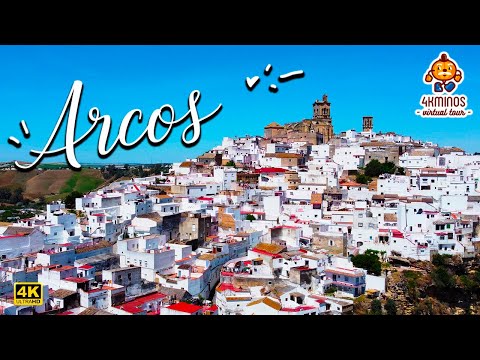 💗 Arcos de la Frontera - 4K (Ultra HD) Walking Virtual Tour Spain (2021)