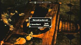 The Elder Scrolls V Skyrim - Harvest Dark Elf Blood with Commentary
