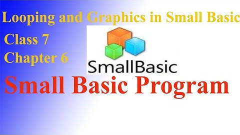 1# LEARN SMALL BASIC PROGRAMING -INTRODUCTION