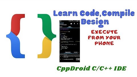 C programming IDE | CppDroid Android | Mobile se programming