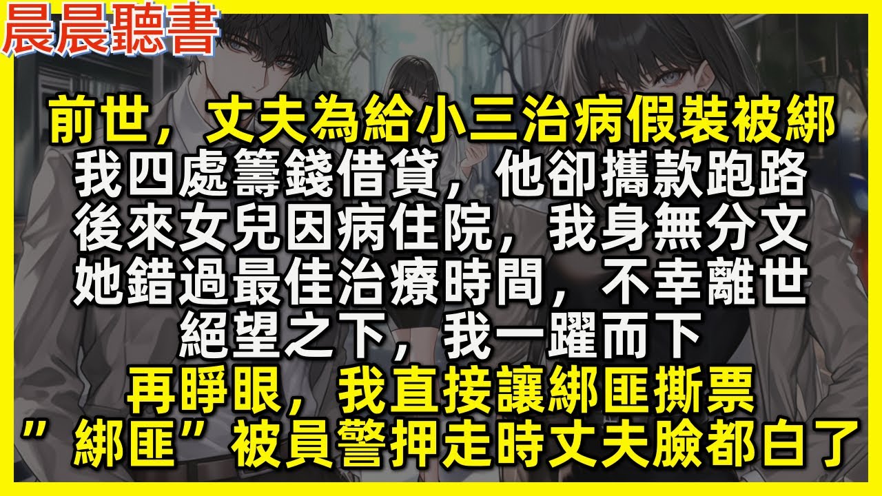 前世，丈夫為給小三治病假裝被綁，我四處籌錢借貸，他卻攜款跑路，後來女兒因病住院，我身無分文，她錯過最佳治療時間，不幸離世，絕望之下，我一躍而下。再睜眼，我直接讓綁匪撕票”綁匪”被員警押走時丈夫臉都白了