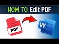 How To Convert PDF to Word Using Built-in Tools (No Extra Software!)