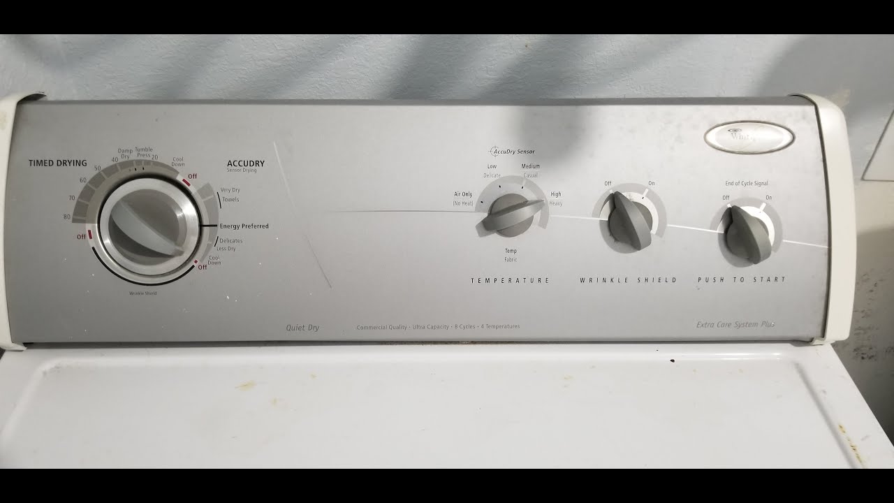 Dryer machine not heating but still running. how to fix it. whirlpool