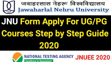 JNU Application Form 2020 Online Apply Step by step | How To Fill Up JNUEE Online Form |