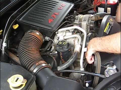 How to Change Your Serpentine Belt, Jeep 4.7L - YouTube