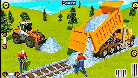 Train Track Builder Simulator #2 - City Construction JCB Game 3D - Android Gameplay