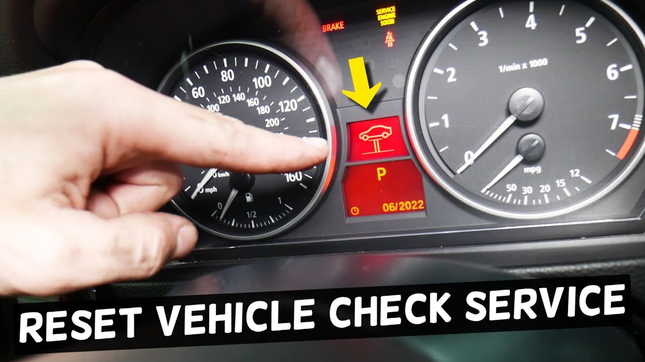 HOW TO RESET VEHICLE CHECK SERVICE LIGHT BMW E90 E91 E92 E93 325i 328i ...