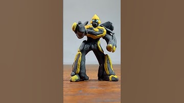 Bumblebee (Camaro 1967) Transform - Stop Motion #shorts #stopmotion #transformers