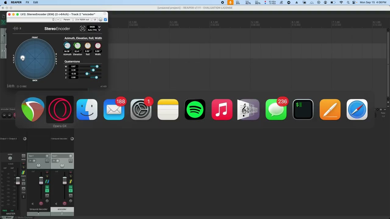 Binaural Decoder Setup Demo for Sonic Mappings