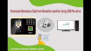 How To download In/out attendance Data from Fingerprint  Biometric/ ZKTeco Using  USB Pen-drive