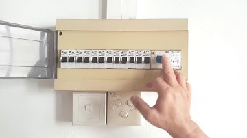 Singapore Consumer Unit RCCB test trip demo