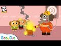 Learn Fire Safety with Elephant Firefighter | Fire Drill | Kids Role Play | BabyBus