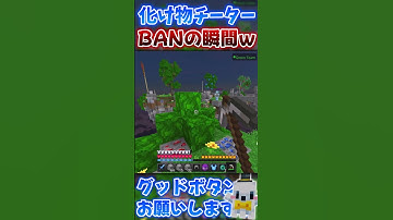 【マイクラ】化け物チーターBANの瞬間ww #minecraft #hive #pvp #shorts