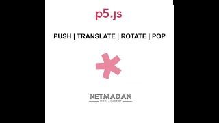 P5.JS - Push Translate Rotate Pop - recurrsive - Simulate Planets