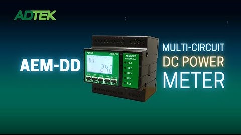 ADTEK AEM-DD: Multi-Circuit DC Power Meter (DIN Rail)