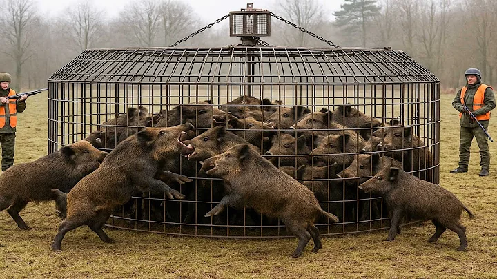 How Canadian Farmers Trap Hundreds of Giant Wild Boars Battling an Invasion