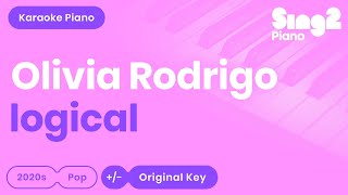 Olivia Rodrigo - logical (Karaoke Piano) Resimi