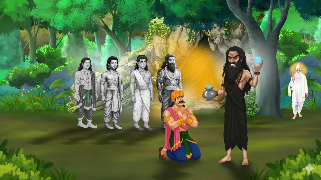 साधु का श्राप और चार राजकुमार पत्थर के बन गए । ज्ञान की दिव्य ज्योति। SANT RAMPAL JI ।Moral Stories