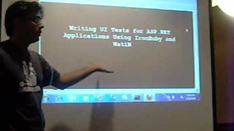 Mohammad Azam presenting IronRuby at Houston TechFest 2009 Part 1