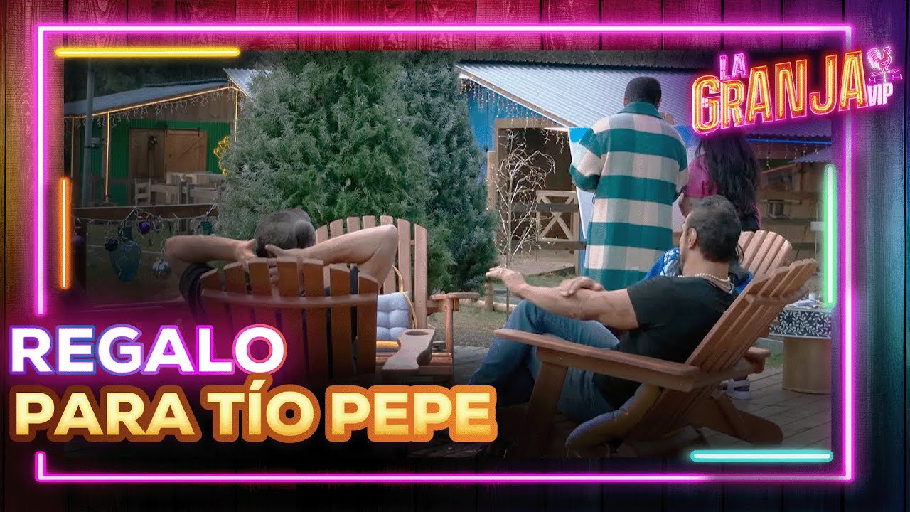 Los granjeros hicieron un lienzo en conjunto para Tío Pepe y agradecerle todo lo que les enseñó.