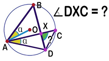 What is the measure of angle DXC in the triangle DXC? Math Olympiad Geometry problem.