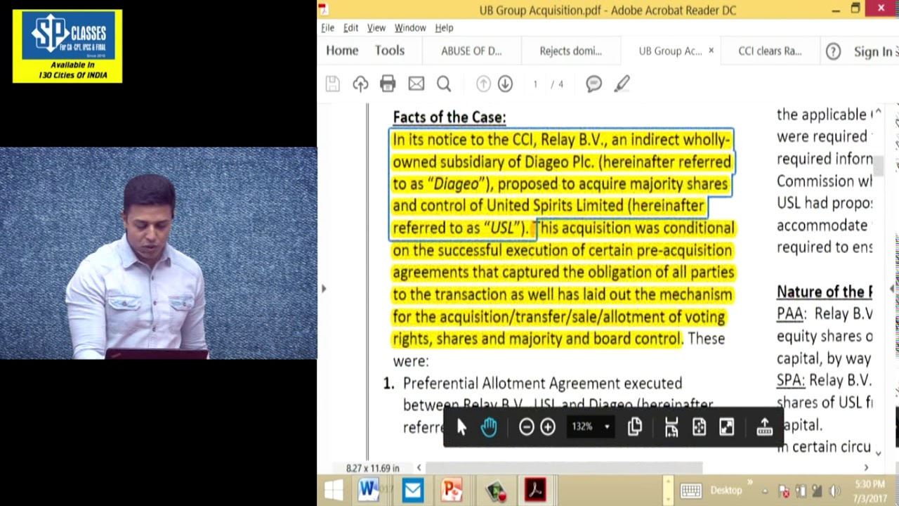 ca final allied law lecture 2 part 2 by ca cs swapnil ca final allied law charts swapnil patni