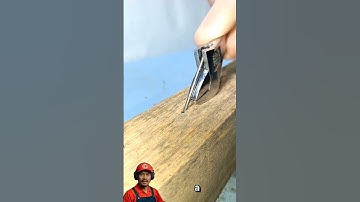 Timmermansgeheim: een sleutel gebruiken als mini-koevoet (doe-het-zelf-toolhack) #diy #wrench