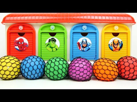Oddly Satisfying Garage | Making 6 Slime Balls Net 4 Doors Magic Garage Transformation Mixing ASMR