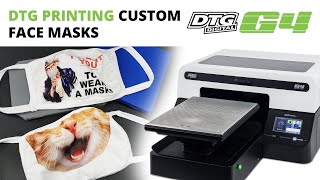 DTG Printing Custom Face Masks | DTG G4