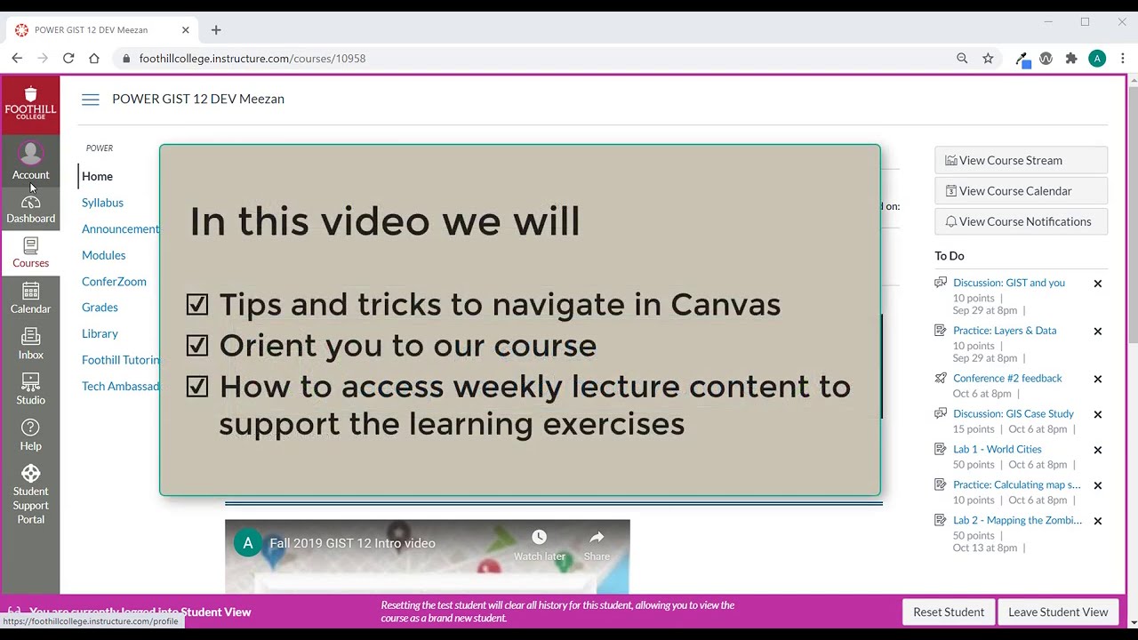 How to Navigate in our Canvas class - YouTube